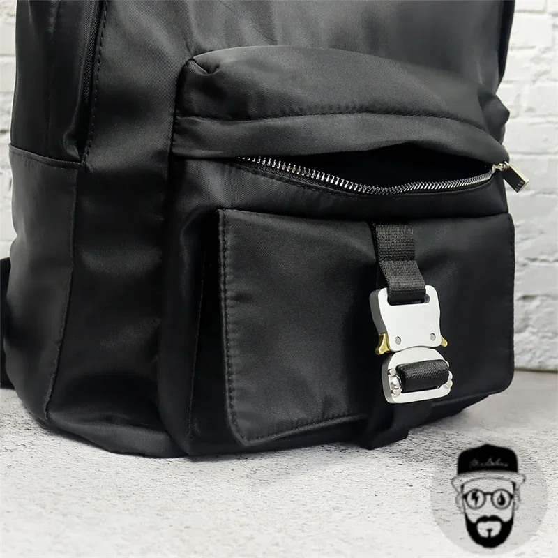 Y2K Black ALYX Backpacks Men Women 1:1 High Quality Bag Adjustable Shoulders 1017 9SM Alyx Bags Etching Logo Buckle