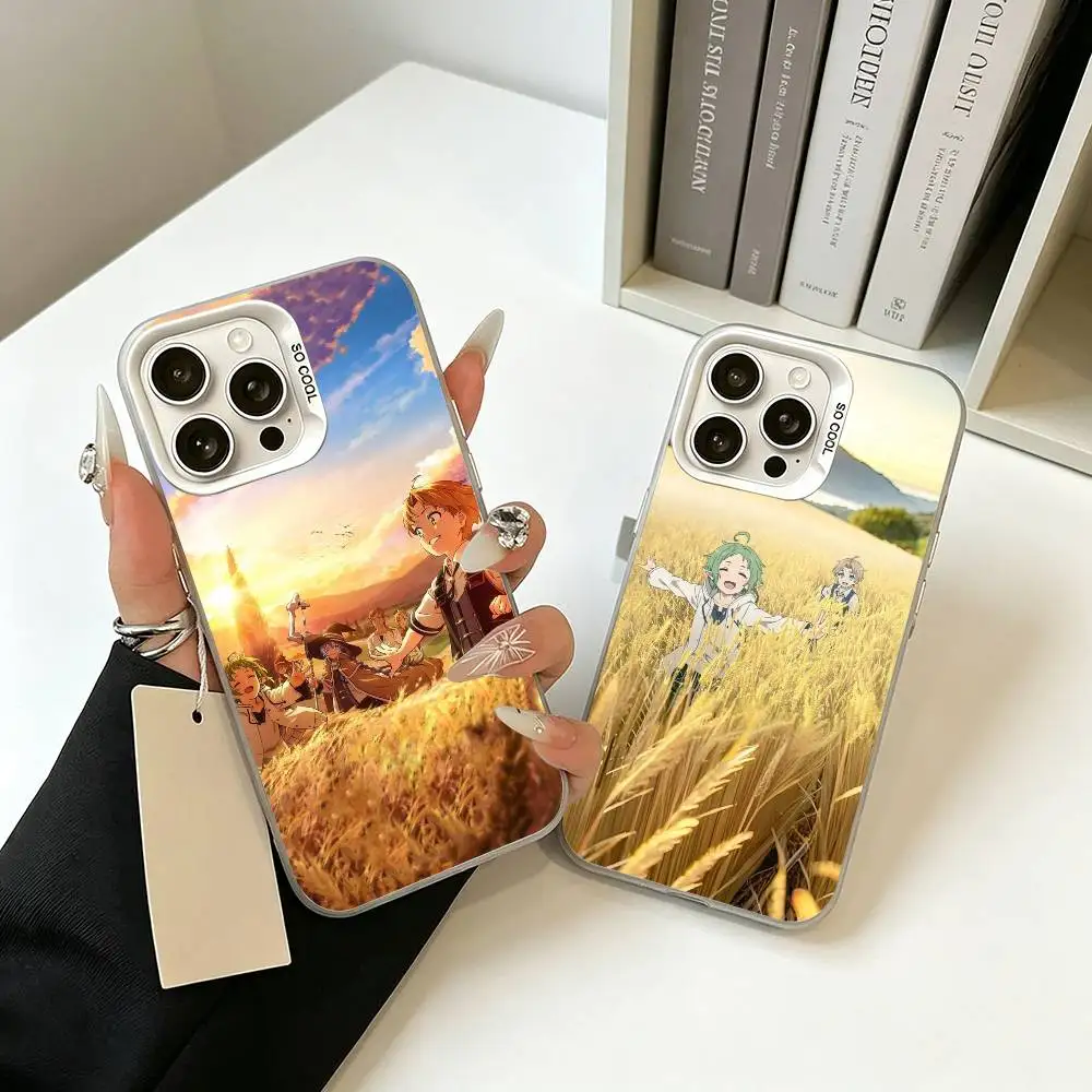 

Isekai Reborn Mushoku Tensei Jobless Reincarnation Phone Case For iPhone 17,16,15,14,13,12 Plus,Pro MaxWhite Silver phone case