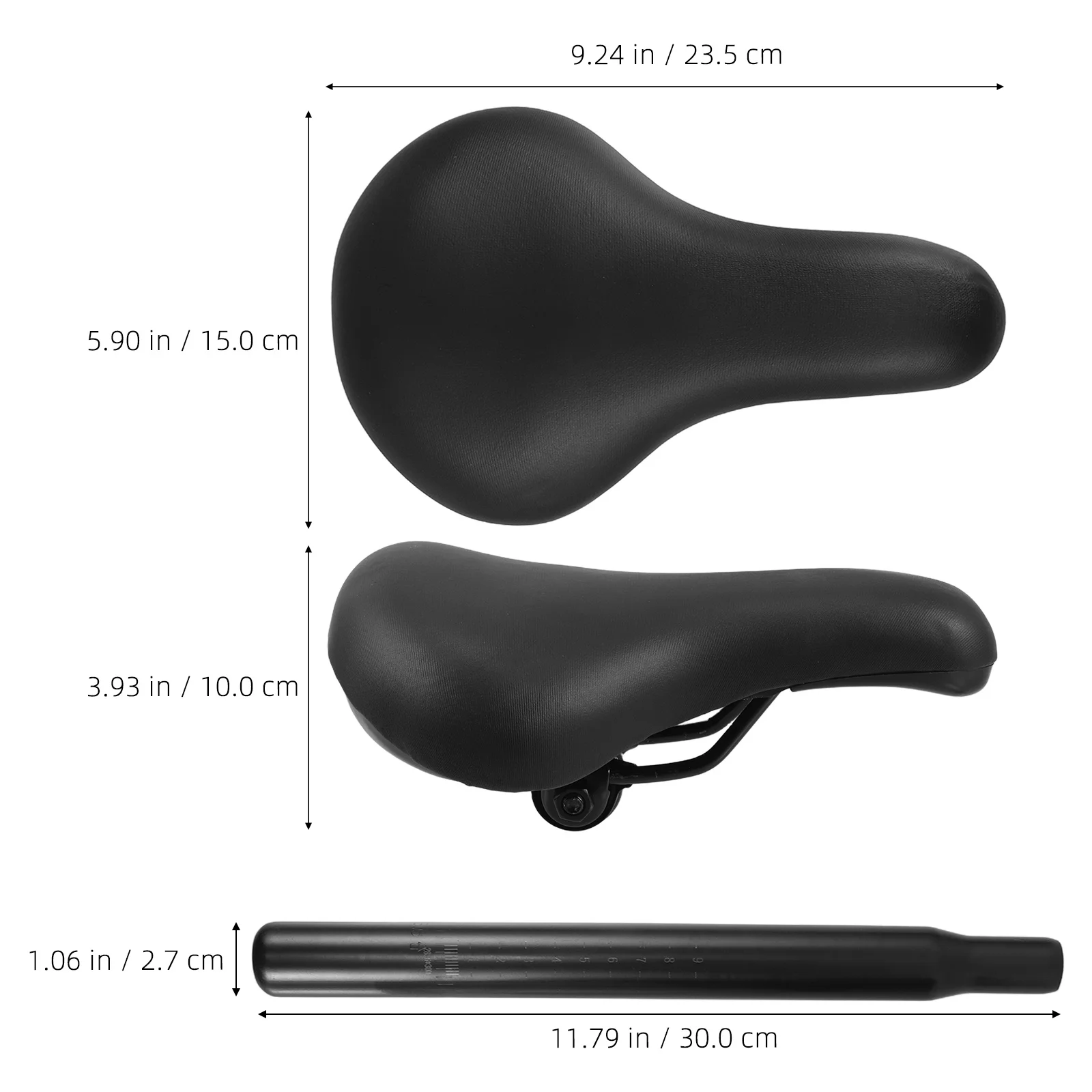 وسادة مقعد دراجة الأطفال مبطنة ناعمة ومريحة للأطفال وسادة مقعد آمنة تناسب سرج بديل عالمي للتوازن #6