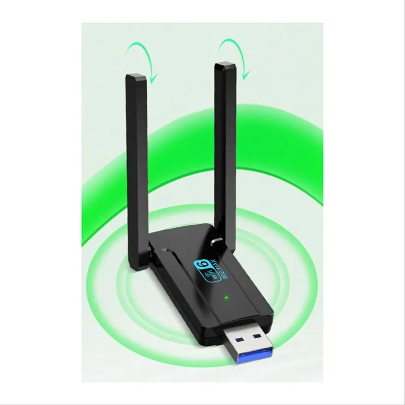 

Стабильный USB-адаптер Wi-Fi Беспроводная сетевая карта USB3.0 WiFi6 AX1800M Двухдиапазонная высокоскоростная сетевая карта 2,4 ГГц 2,4 ГГц