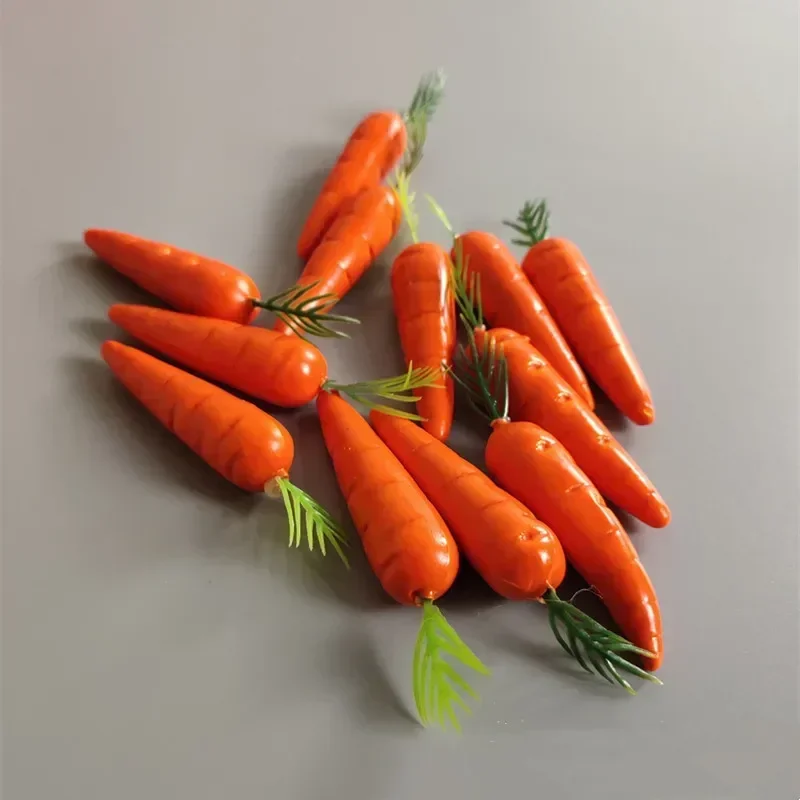 Easter Decoration Simulation Mini Carrot Foam Simulation Vegetable Carrot Children Easter Gift Home Decor Doll House Accessories