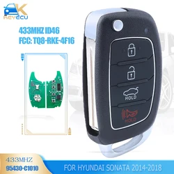 KEYECU 95430-C1010 Remote Flip Key 433MHz ID46 for Hyundai Sonata 2014 2015 2016 2017 2018 FCC: TQ8-RKE-4F16