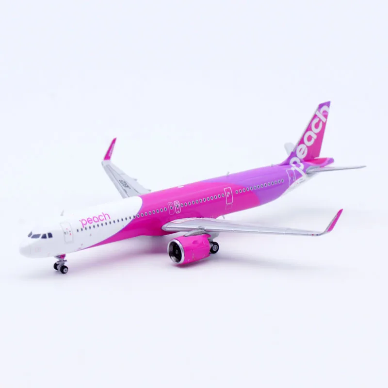 EW421N015 Liga Avião Colecionável Presente JC Asas 1:400 Peach Airlines Airbus A321neo Diecast Aeronave Jet Modelo JA902P