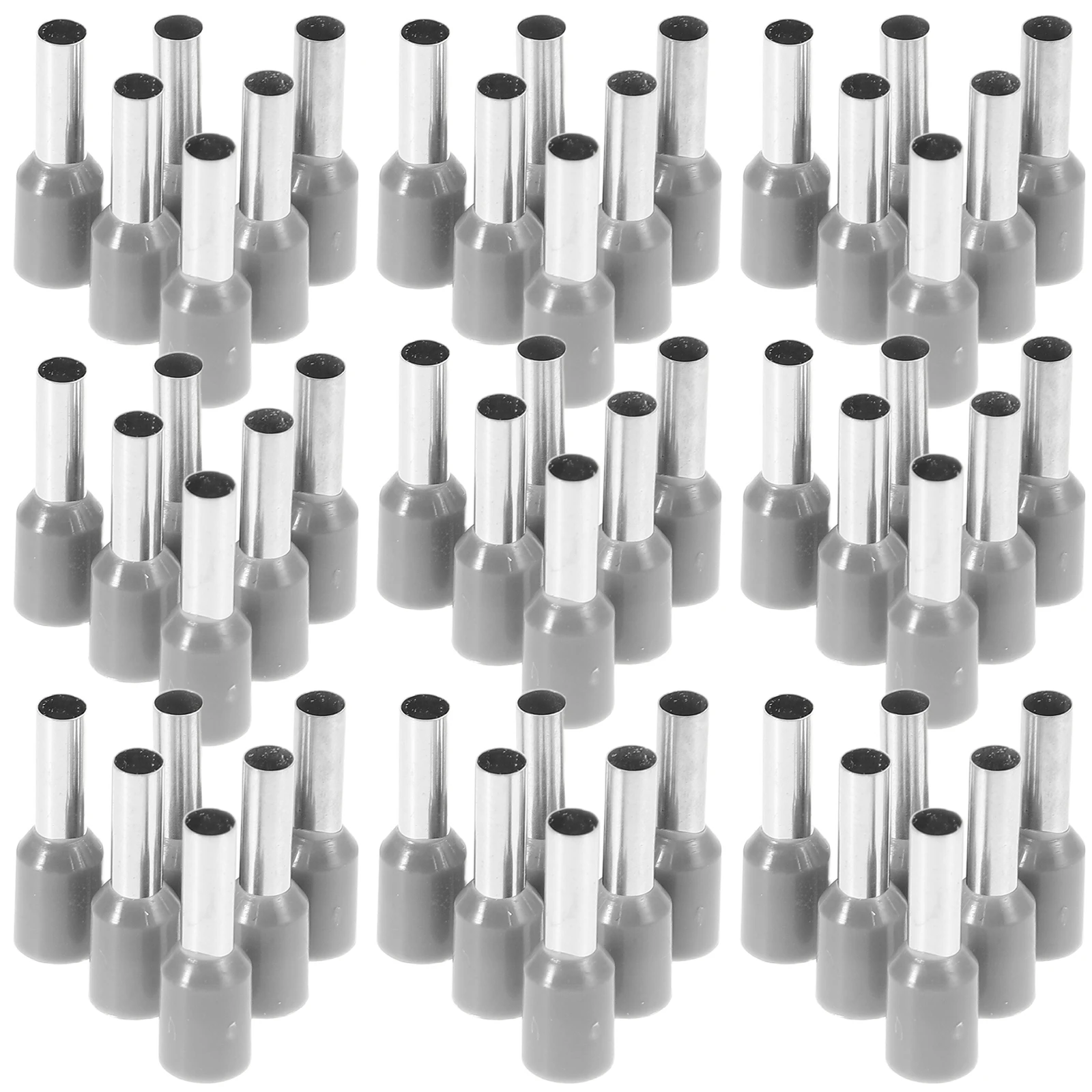 

100 Pcs Tube Type Cold Press Terminal Terminals Butt Connectors for Wiring Crimping Head