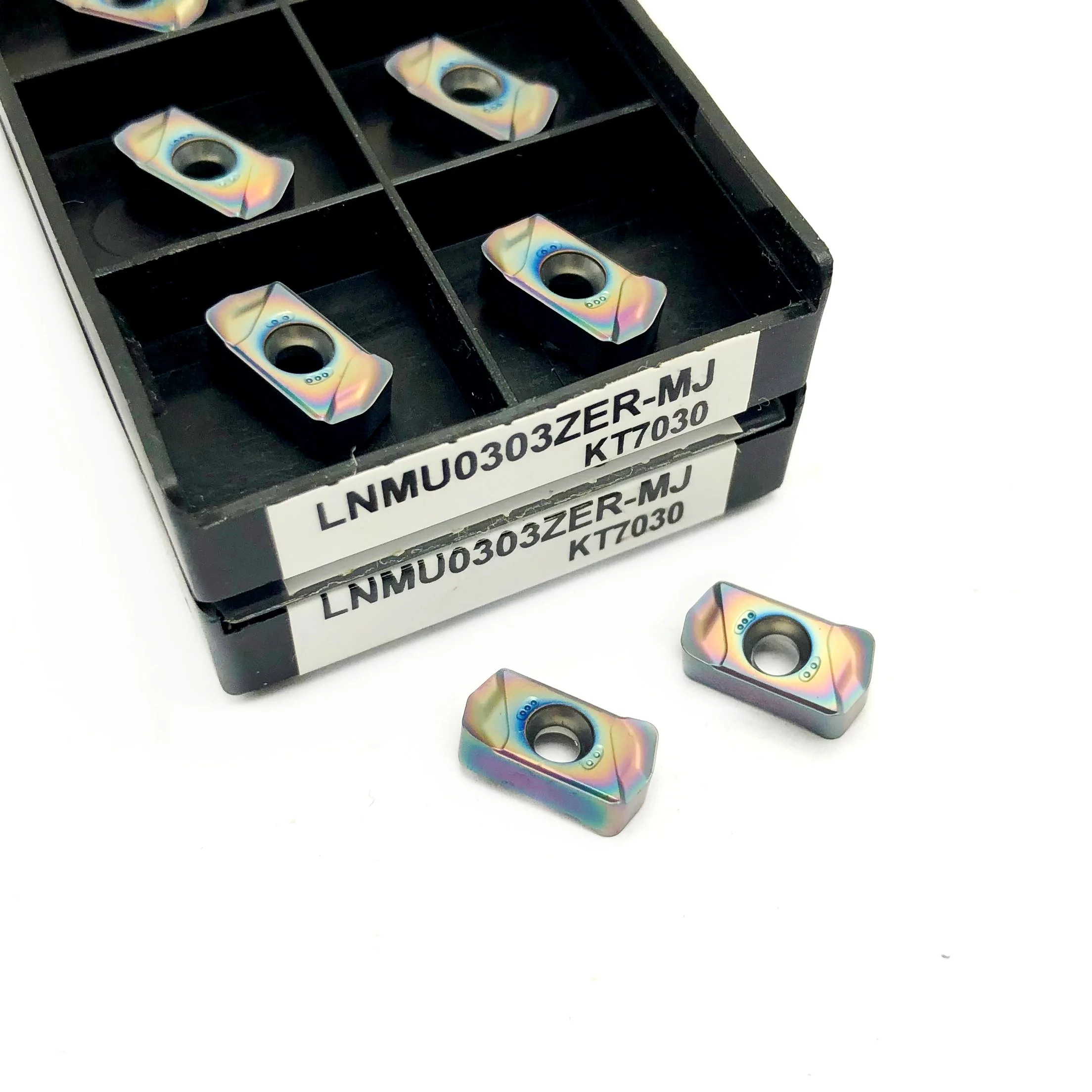 Fast Feed Milling Insert, ferramenta de torneamento de liga dura dupla face, alta qualidade, LNMU0303ZER MJ KT7030