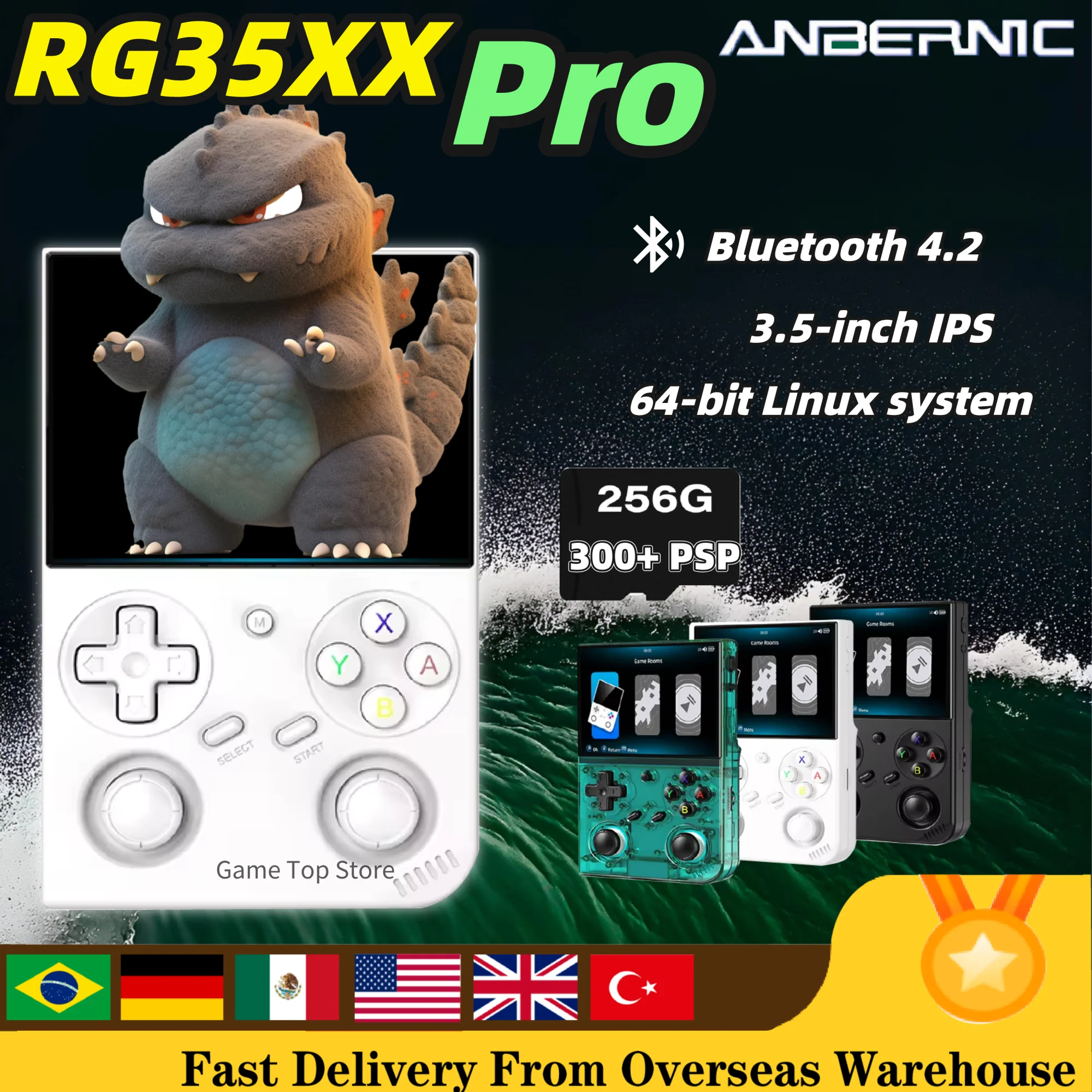 

ANBERNIC RG 35XXPro Ретро портативная игровая консоль RG35XX Pro игровой плеер с поддержкой RixelHK WiFi потоковый контроллер HD TV выход
