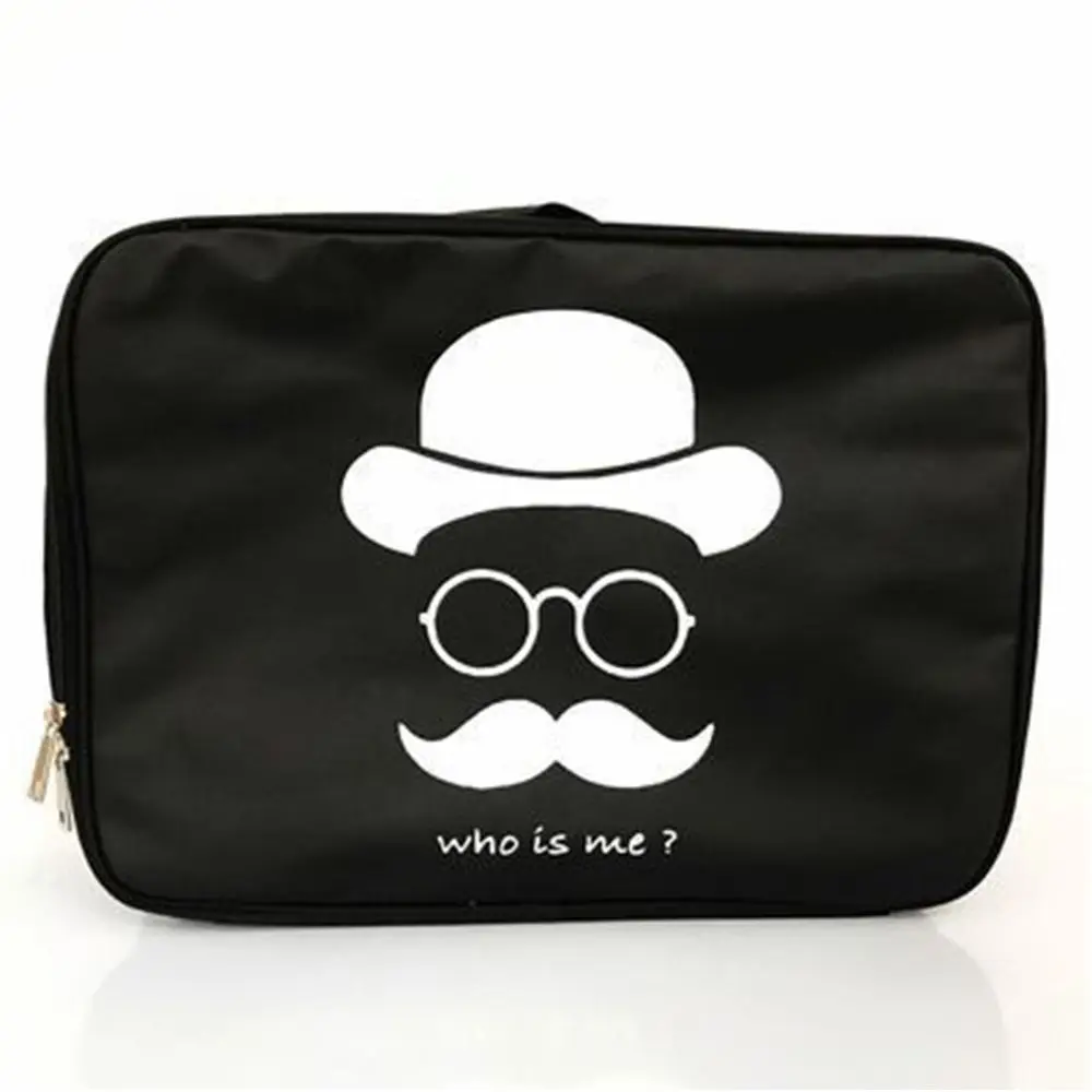 Convenient Portable Luggage Travel Bag Large Capacity Cartoon Printed Lunch Handbag PU Duffel Bag Student