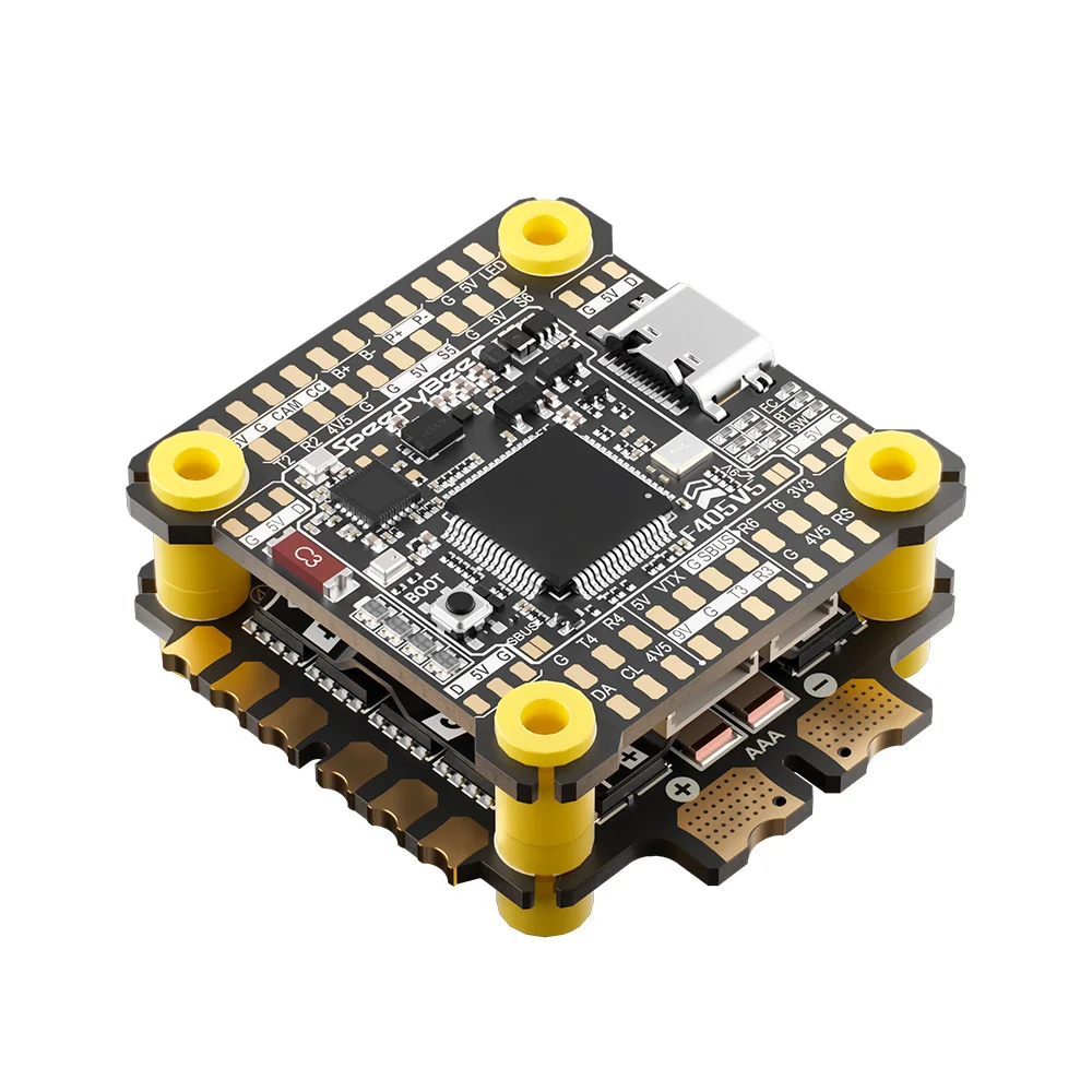 SpeedyBee F405 V5 pile F405 V5 FC 32 bits 55A 4in1 ESC 3-6S LiPo 30.5x30.5mm 16 mo ICM42688P gyroscope pour Drone de course RC FPV