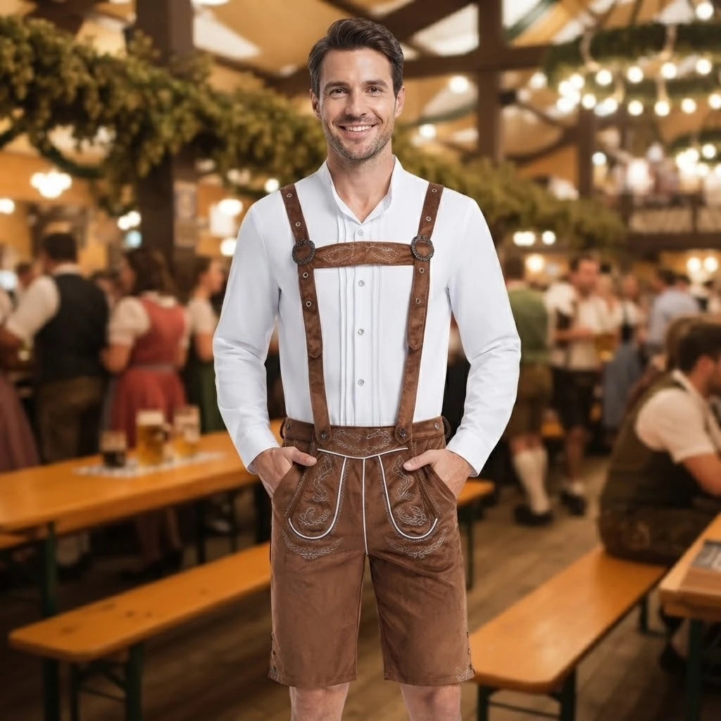 Ropa de Oktoberfest, Alemania, Múnich, Trajes de Oktoberfest para Parejas, Hombres y Mujeres, Tirantes, Ropa para Actuaciones en Escenario, Carnaval