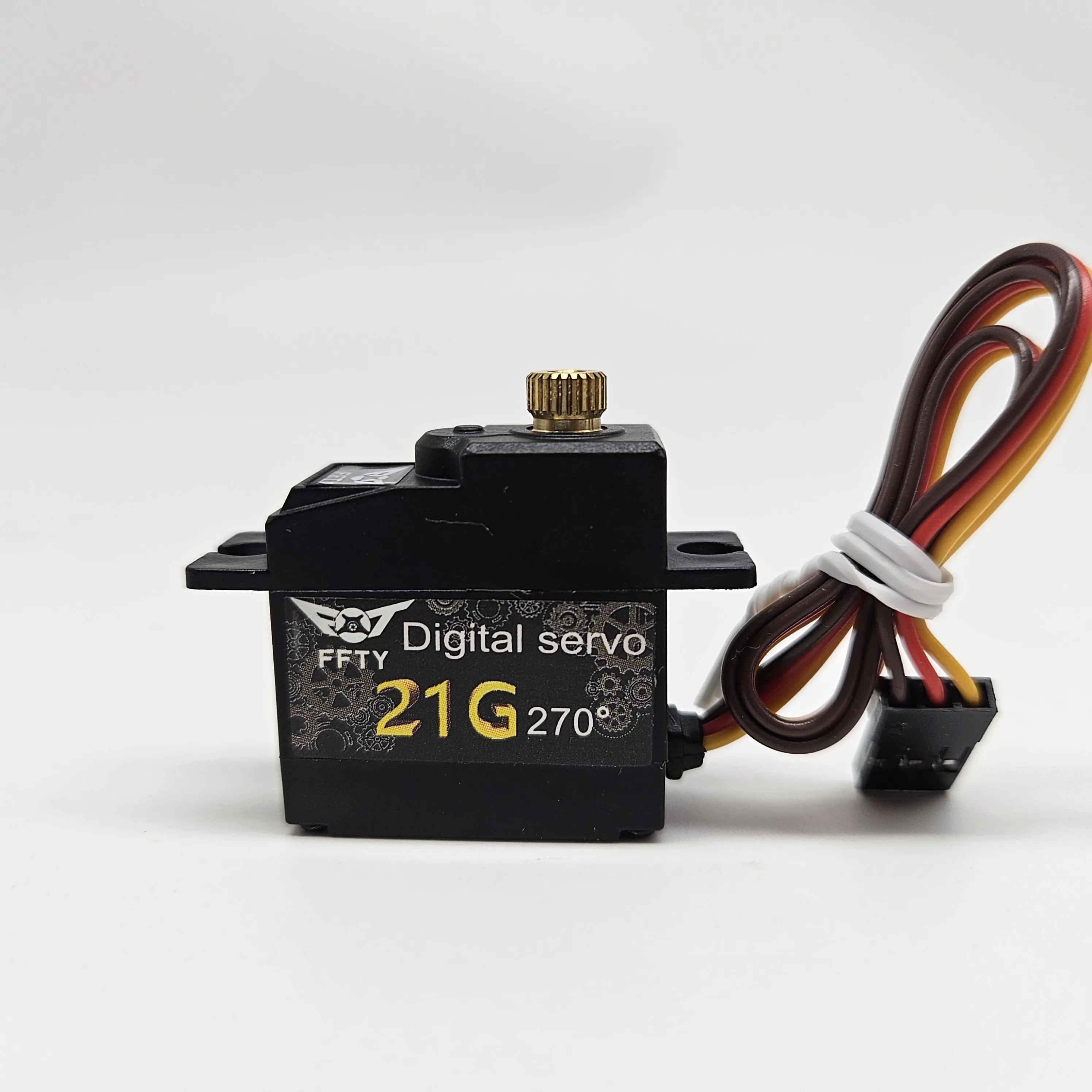 FFTYmetal gear servo 21G waterdichte RC legering digitale micro servo geschikt voor 1:14 1:18 1:16 RC auto vliegtuigen met 25T zwenkarm