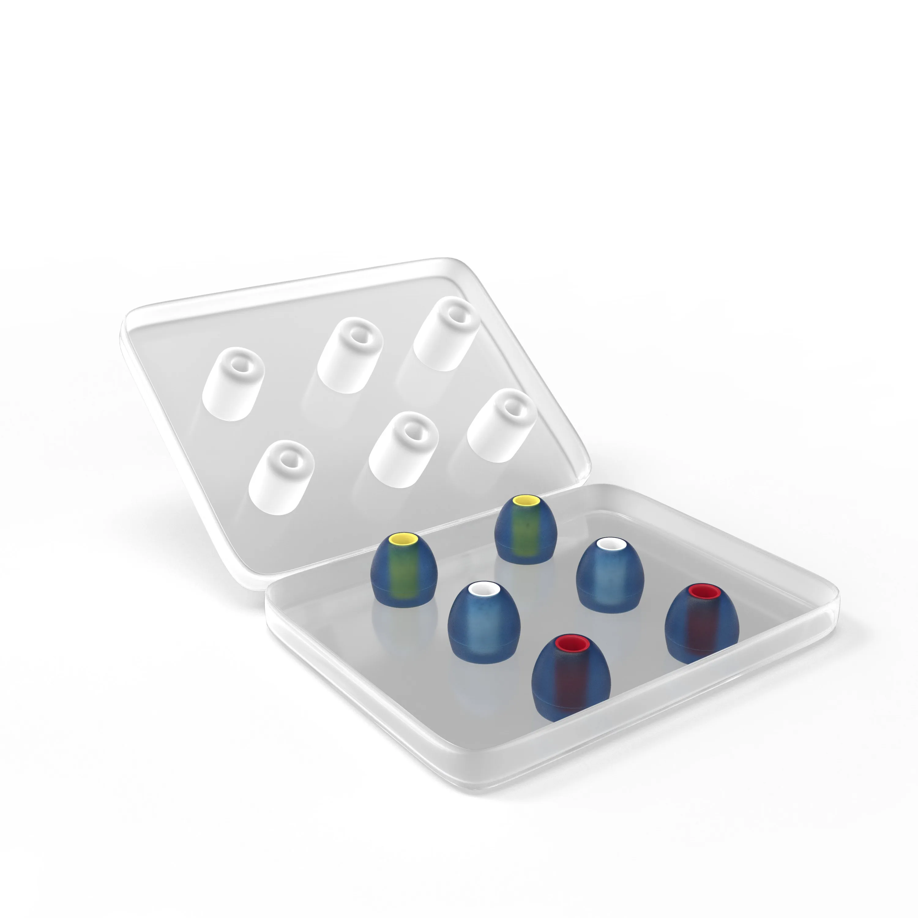 7HZ H07 H08 Silicone Eartip 1 (2 Chiếc) /6 Đôi (12 Chiếc) L M S Kích Thước Trong Đầu Tai Tai Nghe Nhét Tai Tai Nghe Chụp Tai Cho Lxdac 7HZ Vượt Thời Gian Vĩnh Cửu