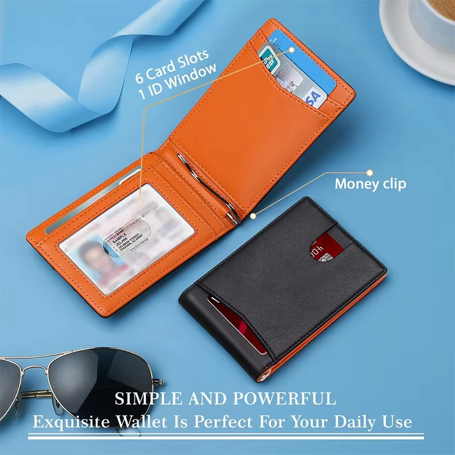 Rfid Leder Kreditkarte Halter Männer Brieftaschen Luxus Geld Tasche Dünne Dünne Männliche Kurze Karteninhaber Geldbörse Carbon Faser Brieftasche Walet