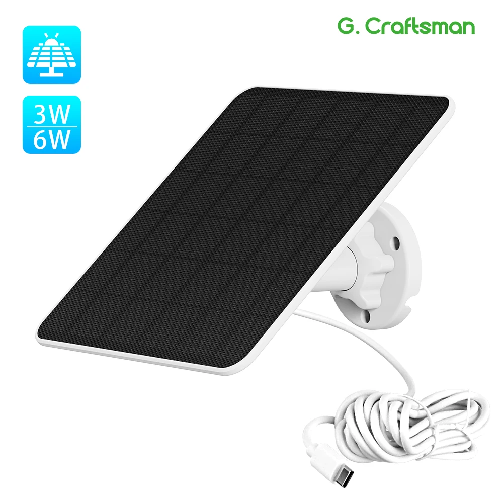 micro tipo c outdoor solar cells charger painel para camera ip de seguranca small home light system 3w 6w 5v 01