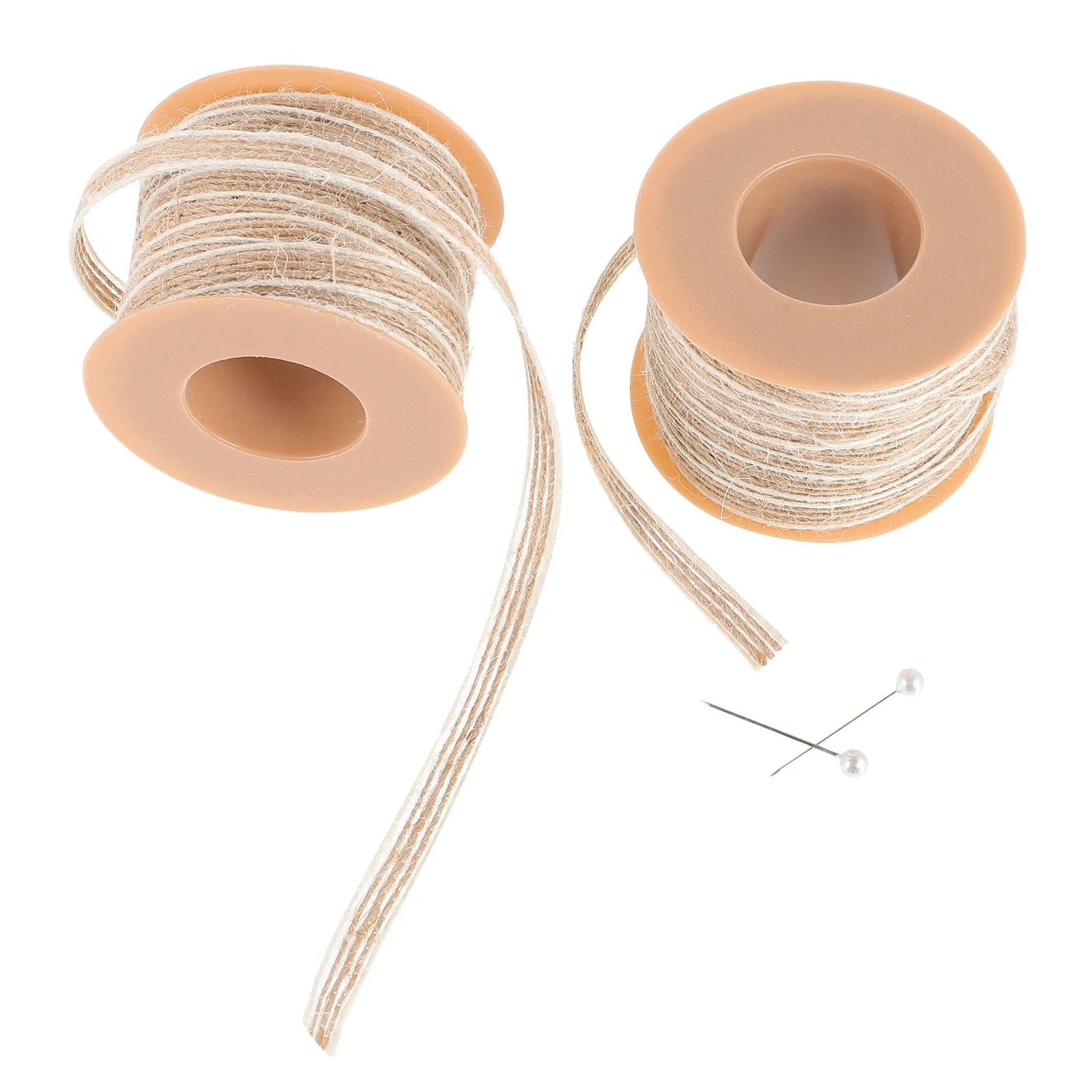 

Gift Wrap Twine Decorative Jute Rope 2 Rolls Multi-colored Thick Ribbons for Crafts Cord Wedding Party DIY Arts Hardware