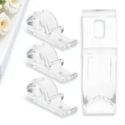 

4Pcs Curtain Positioning Hooks Roller Shade Tension Device Screw Fixer Blind Cord Holder Window Blind Accessory