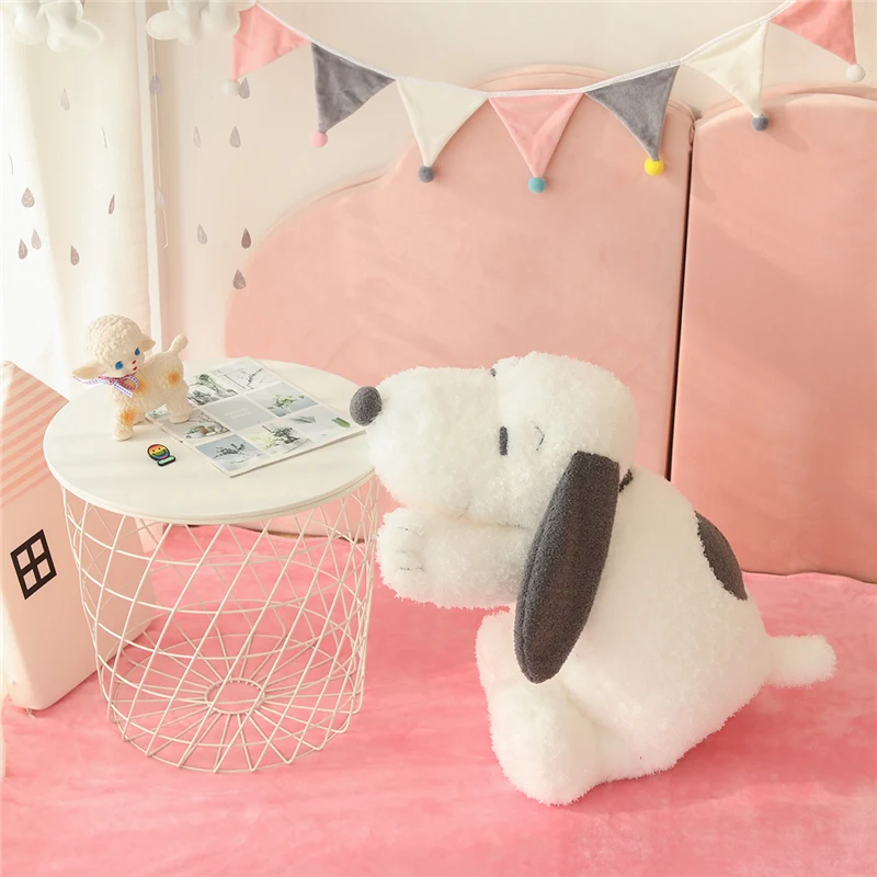 Juguete de peluche de perro Kawaii para niños, muñeco de peluche suave, animales lindos, sofá, cojín, almohada para dormir, decoración de la habitación, regalo de cumpleaños