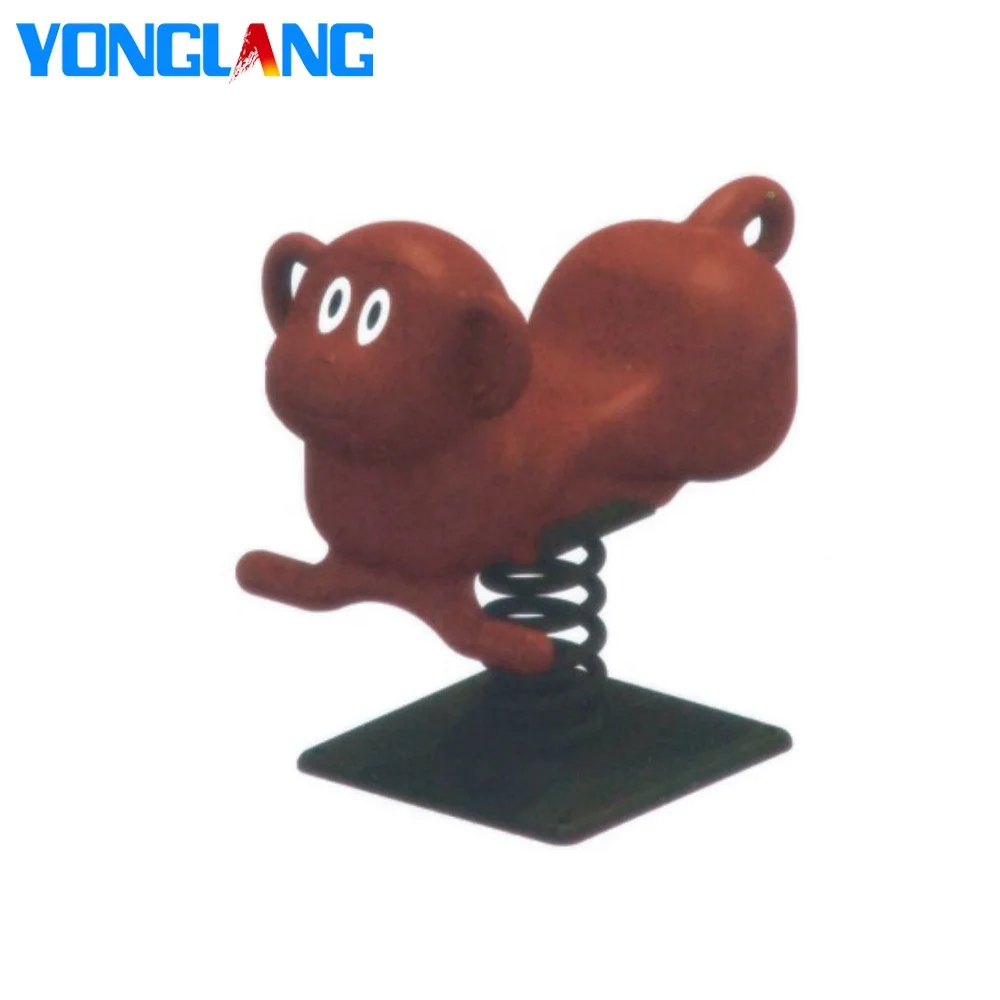 New Yonglang Outdoor Playground Swing the Horse Game for Children 3-12 Years Galvanized Spring & Plastic Material for Parks
