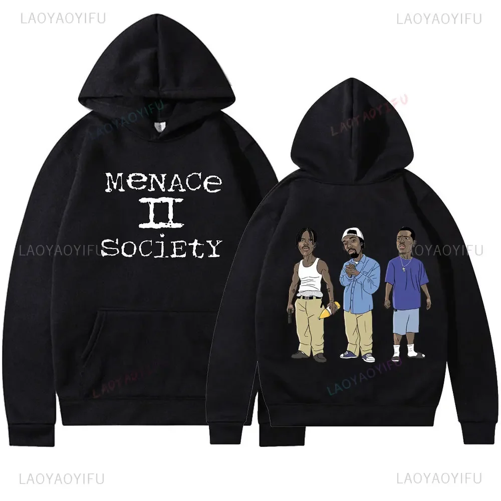 Funny Menace II Society Hoodies O Dog & Caine New in Hoodies & Sweatshirts Pullover Y2k Clothes 90s Movie Shirt Long Sleeve Tops