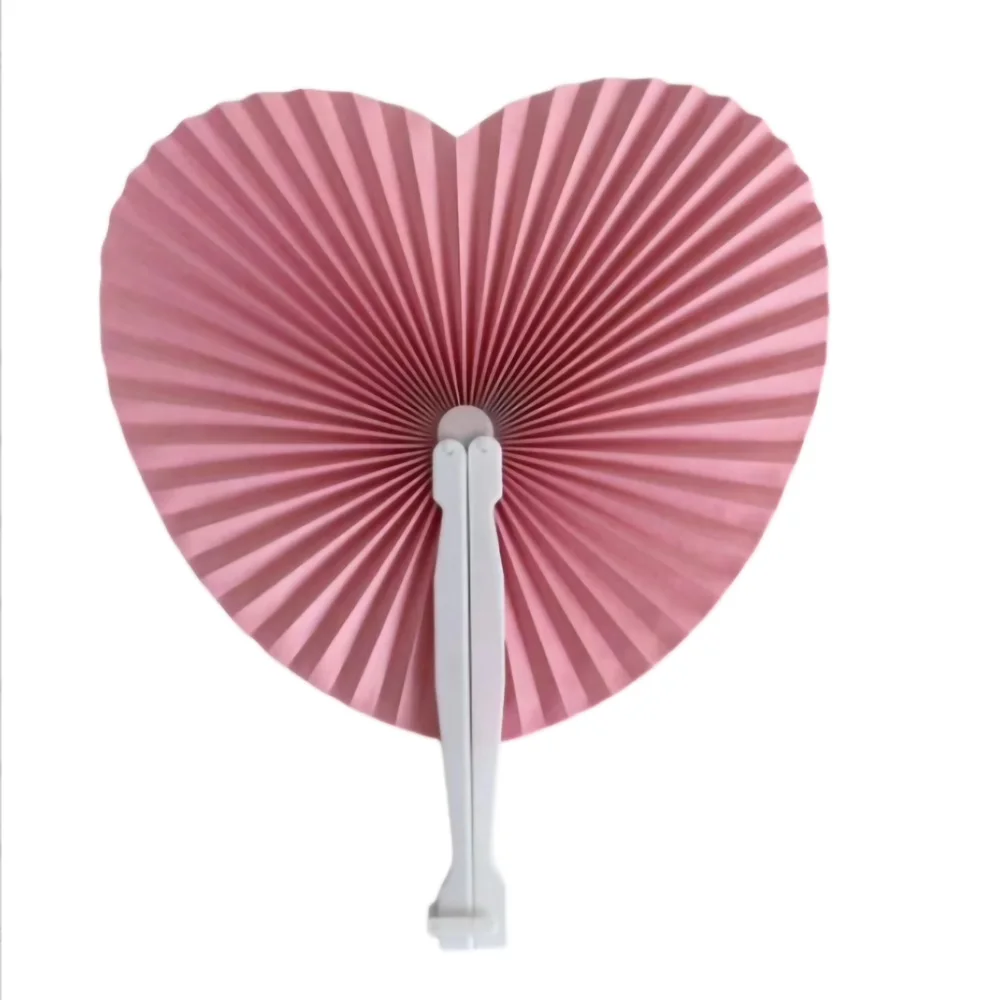 1PC White Folding Paper Fan for Kids Birthday Party, Wedding Guest Gifts, Baby Shower, Country Home Decor, Piñata Filler 14.5cm view 6