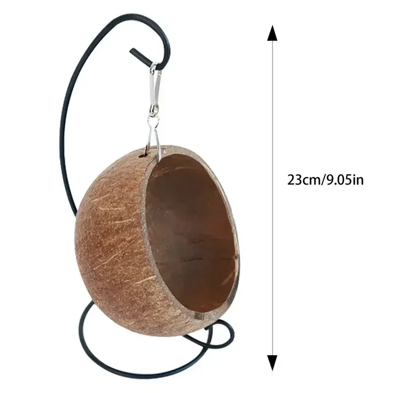 Hamster Coconut Bed Natural Coconut Hamster Hideout Hammock Suspension Coconut Husk Hamster Bed House With Warm Pad Small Animal