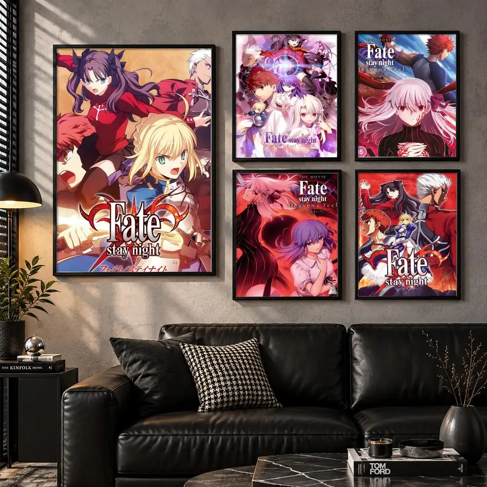 Celart Story Scene Otaku Fantasy Adventure Print Fate stay night Poster Aesthetic Unframed Wall Prints for Bedroom & Living Room