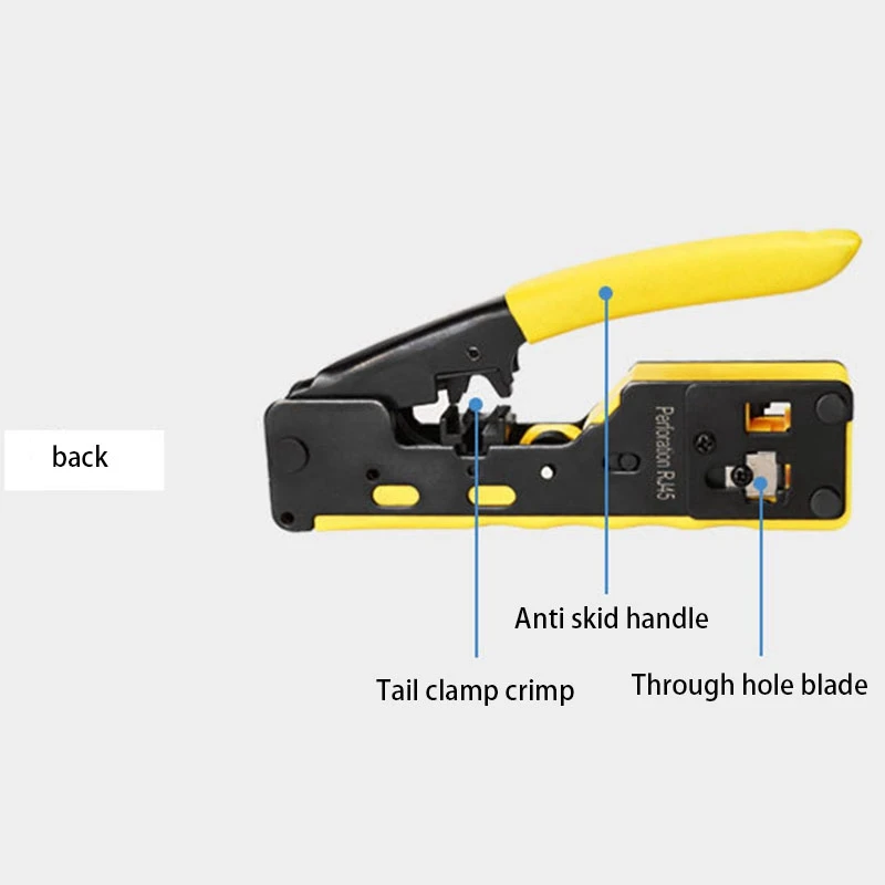 RJ45 Tool Network Crimper Cable Crimping Tools For RJ45 Cat7 Cat6 Cat5 RJ11 RJ12 Modular Plugs Metal Clips Pliers