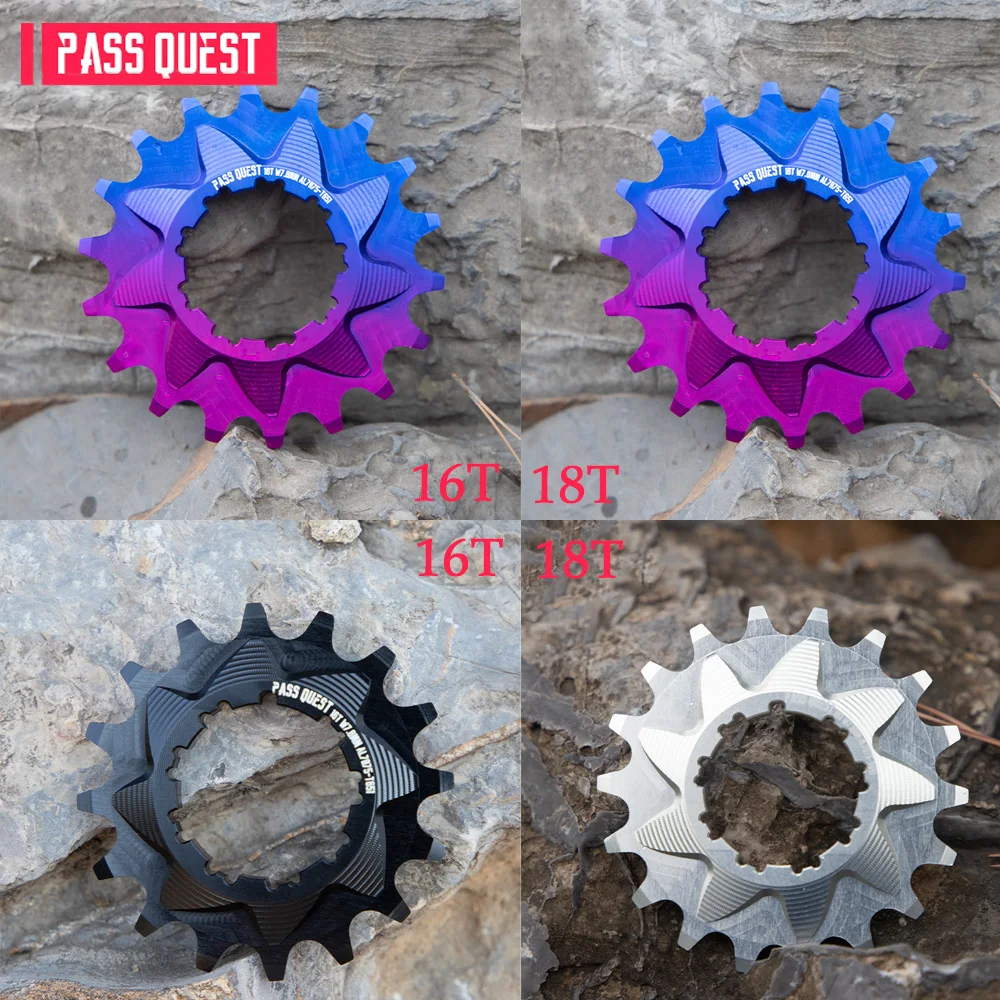 

PASS QUEST k7 Single Speed Cassette 13T-21T Sprocket single speed conversion Cassette kit For Shimano 7 8 9 10 speed chain