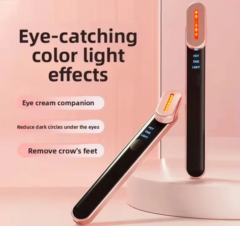 EMS Eye Beauty Device Microcurrent Eye Massager Remove Eye Bags Dark Circles Red Blue Light Face Eye Lifting Massage Instrument