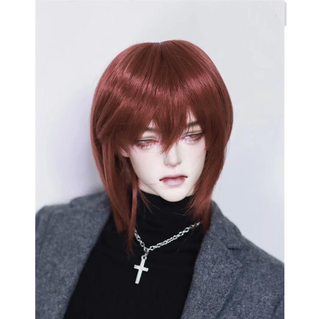 

[wamami] 97# Short Wig Brown Wig For 1/4 MSD 1/3 1/6 SD AOD DZ BJD Dollfie