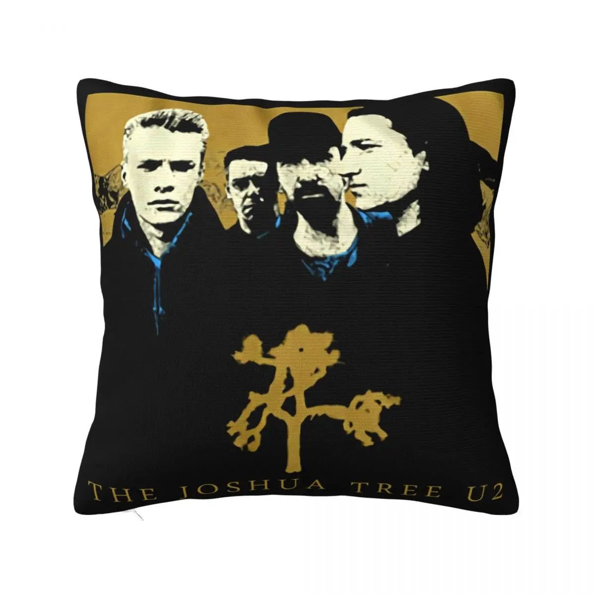 U2 Joshua Tree Mens Unisex Licensed Band Merch Cartoon Character Lowest Price Slogan Splicing Pillow Case