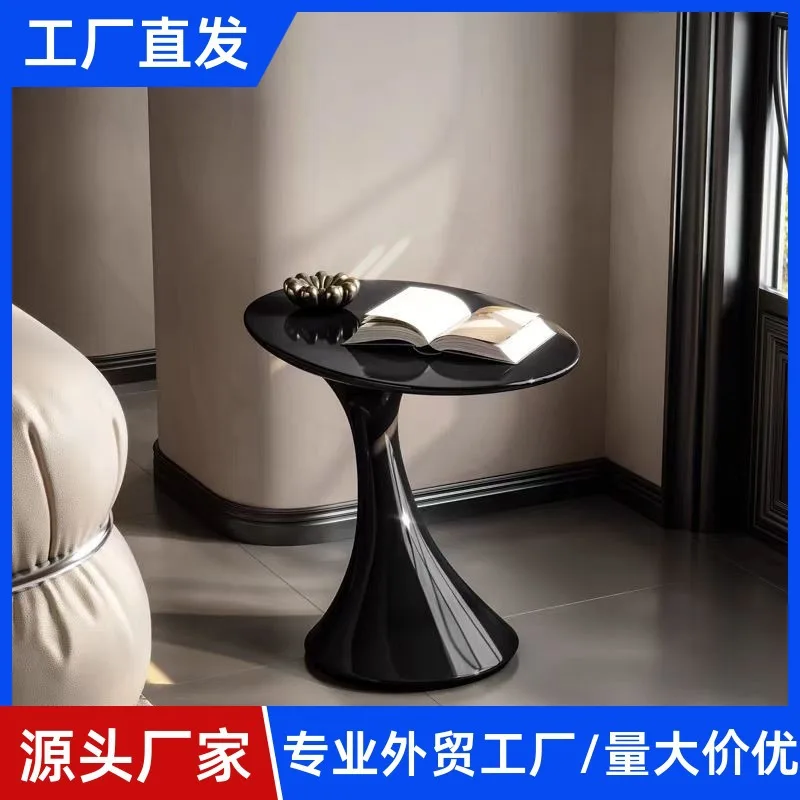 Wabi sand wind sofa edge few designer creative retro solid wood light luxury high-end small coffee table
