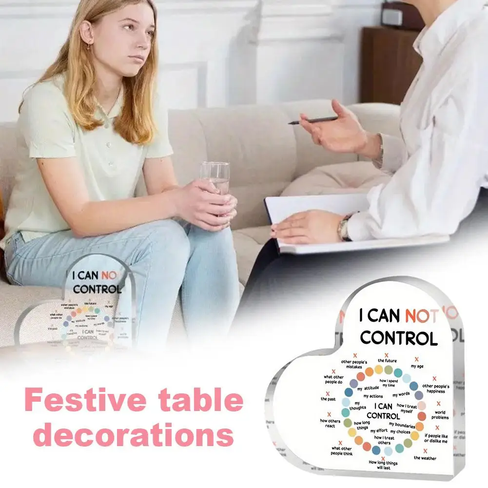 Transparent Acrylic Festive Table Decorations Mental Decor Decor & Office Counseling Therapy L3v9