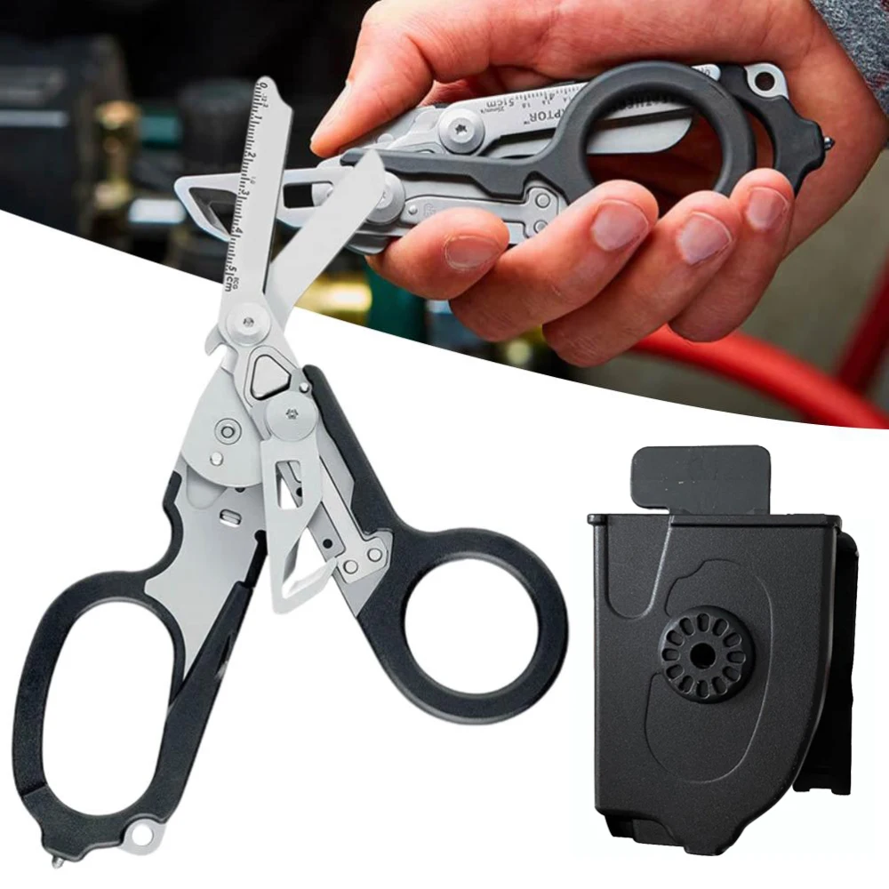 Multifunction Scissors Raptors First Aid Expert Tactical Folding Scissors Outdoor Survival Tool Combination Tools