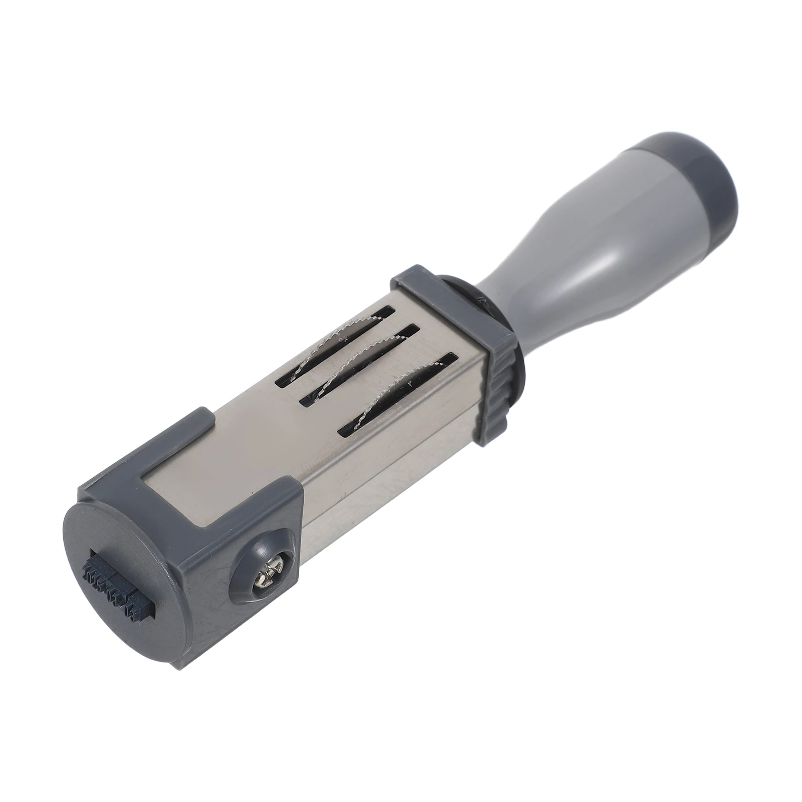 Pp Iron Handheld Date Stamper Multi-Use Portable Time Stamp Rolling File Accessory Office Supply Small Date Stamp For Gift Bags