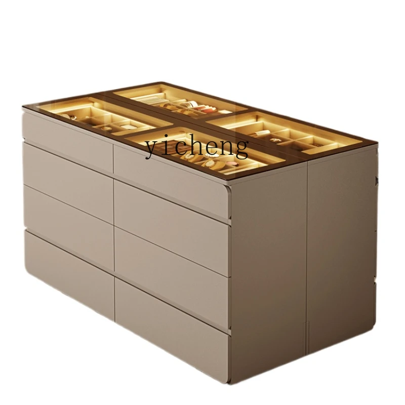 

XL Chest of Drawers Combination Double-Sided Storage Jewelry Display Cabinet Cloakroom Middle Island Cabinet