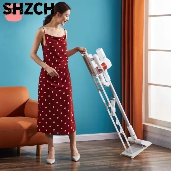 Faionable Vacuum Cleaner Stand Storage Ra No Drilling Required Versatile Household Organizer Carbon Steel Material