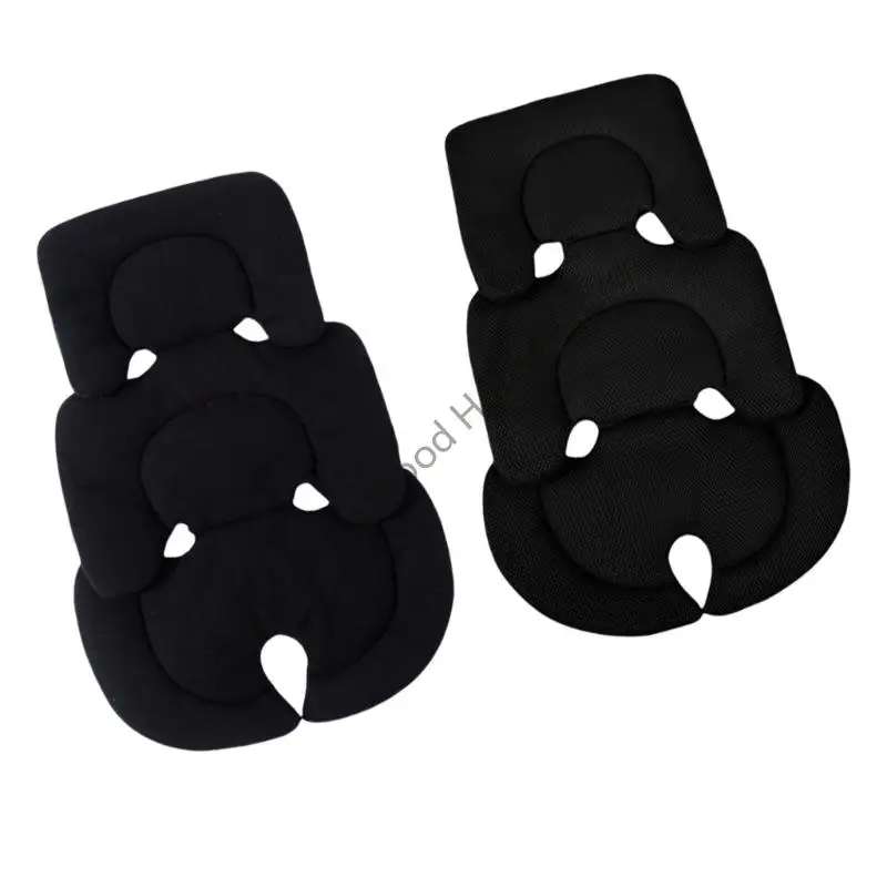 D0LA Breathable Baby Strollers Pad Universal Fitting For Different Models Nonslip Back Support With Comfortable Fleece