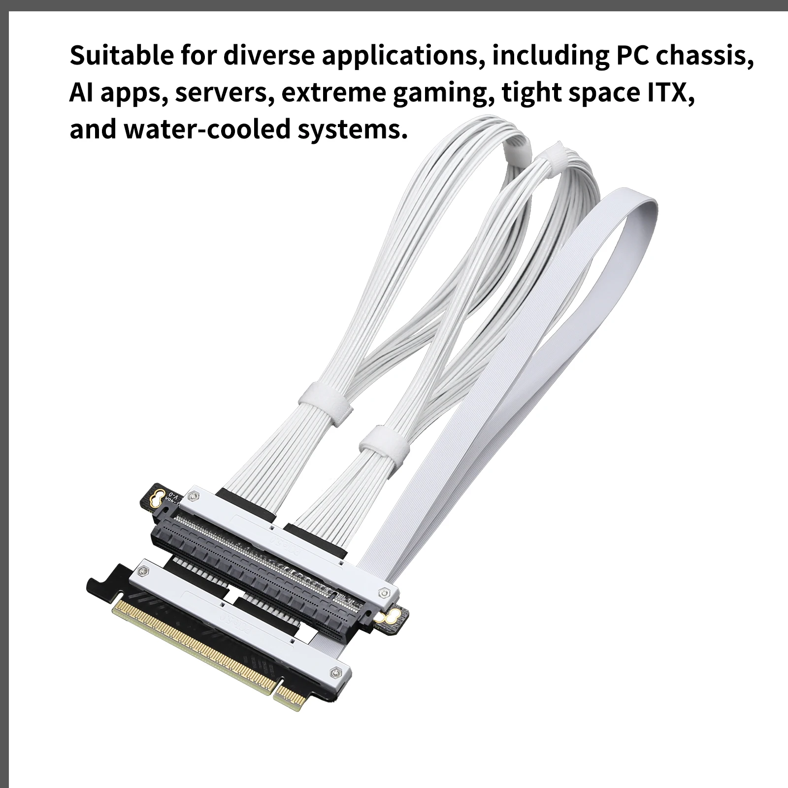 Picture 4: PCle5.0 Riser cable GEN5 for GPU Ai Server smart installation high density full connecting wiring