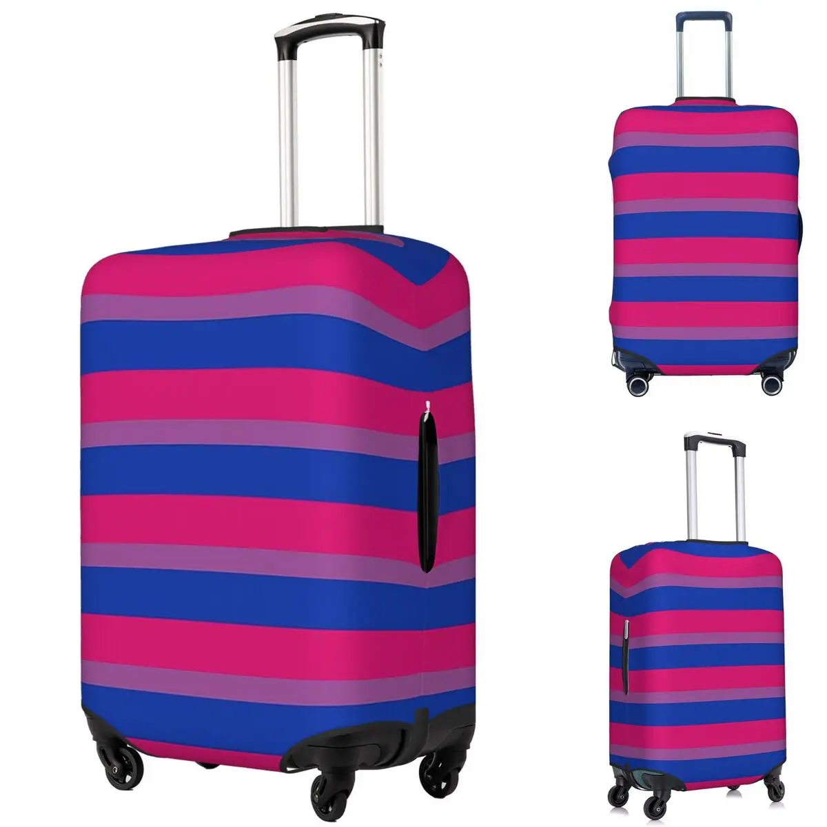 

Чехол для чемодана с бисексуальным флагом, эластичные защитные чехлы для дорожного багажа на 18-32 дюймов