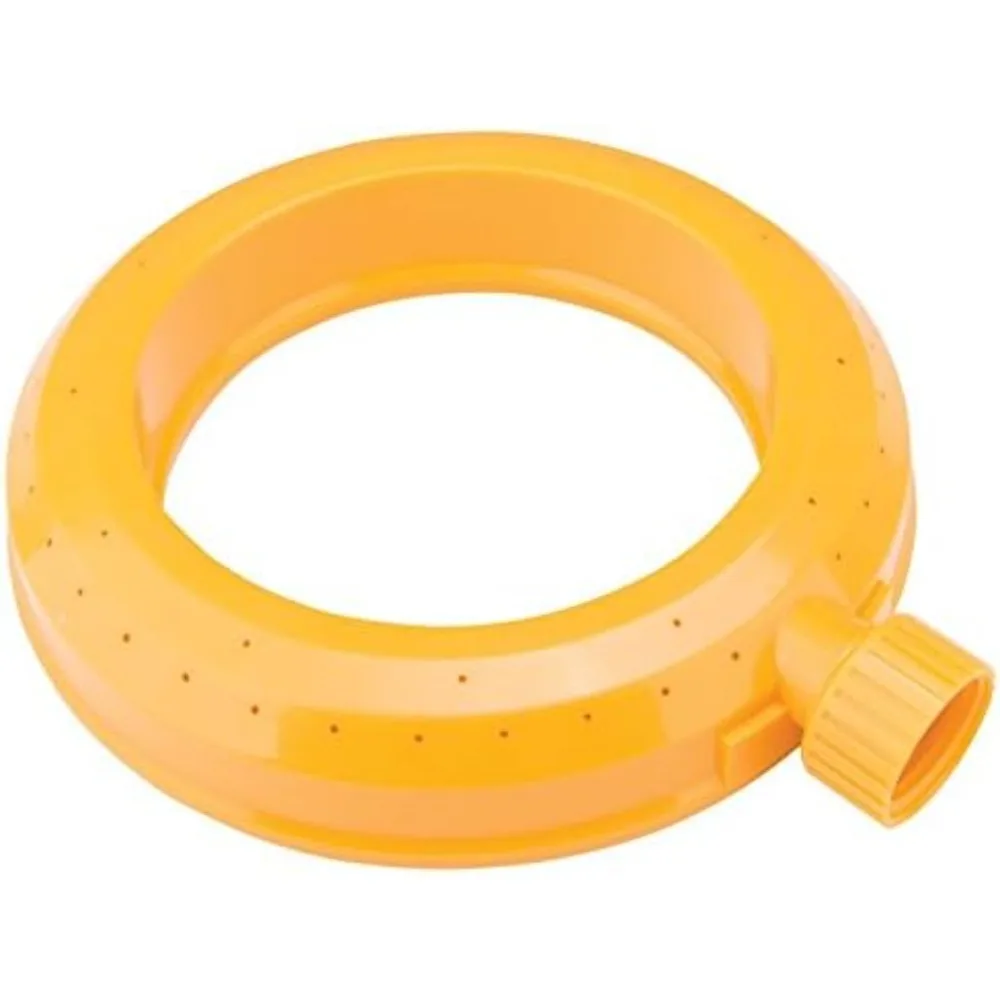 

plastic circle ring sprinkler - 30 feet watering coverage - high impact plastic construction - works for high or low water pres