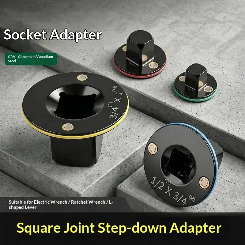Low Profile Impact Socket Adapter For Impact Wrench Confined Space Strong Magnetic Hold