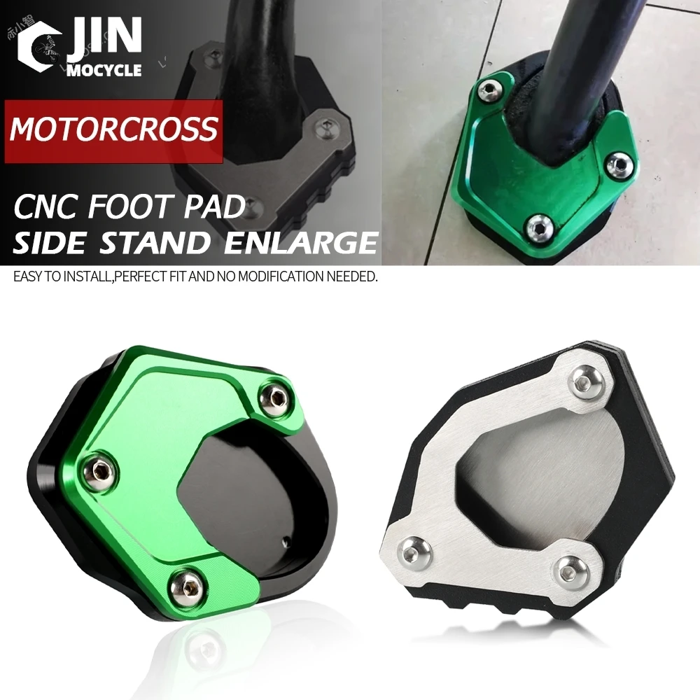 

2023 For Kawasaki KLX230 SM KLX230R KLX230S Kickstand Side Stand Extension Enlarger Plate Pad KLX250 KLX 250 1998-2020 2019 2018