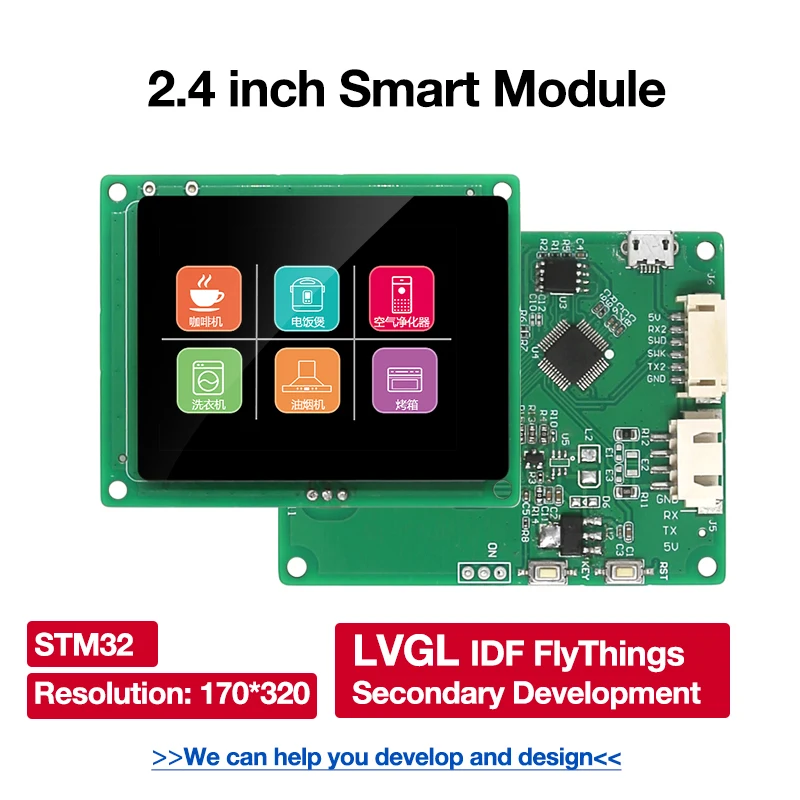 3,5-дюймовый 240X320 MCU 8/16BIT/SPI интерфейс IPS TFT ЖК-дисплей IDF LVGL ЖК-модуль с емкостным касанием