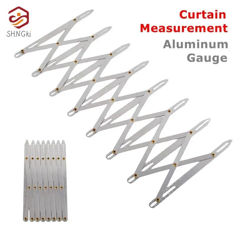 Aluminum Buttonhole Spacer Expanding Crafting Guide Rule Sewing Gauge Equidistant Measuring Marking Tool for Grommet Button Hole