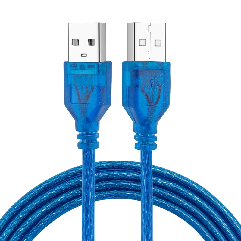 USB A Male To USB Male Dual USB2.0 Superspeed Extension Cable For Radiator Hard Disk Webcom Camera USB Date Transmission Cord