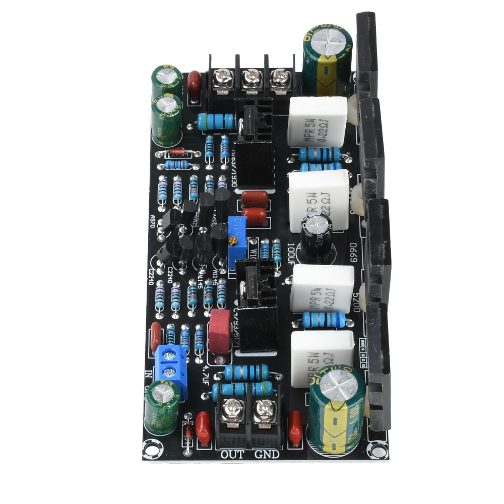 DC 20V-90V Positive And Negative Dual Voltage Mono 200w Power Amplifier Board 1943+5200 Tube Rear Stage Power Amplifier Board