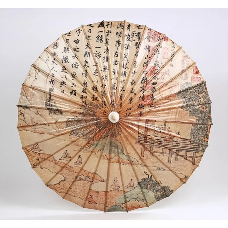 Oil-paper umbrella antique props rain and sun protection