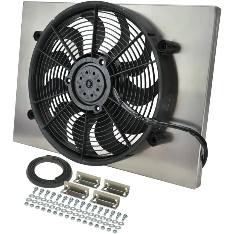

Derale 16828 Radiator Fan with Aluminum Shroud Assembly