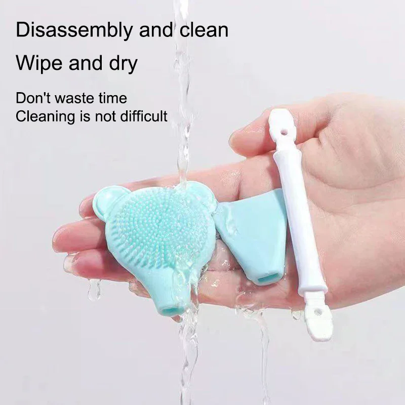 2 en 1 espinillas de silicona limpieza Facial y cepillo para mascarilla espátula herramientas de limpieza profunda exfoliante exfoliante cuidado de la piel Facial de poros