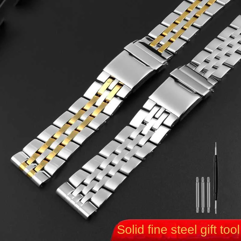 Męski pasek do zegarka ze stali nierdzewnej dla Breitling Avengers Super Ocean Series stalowy pasek 22 24mm akcesoria do paska do zegarka